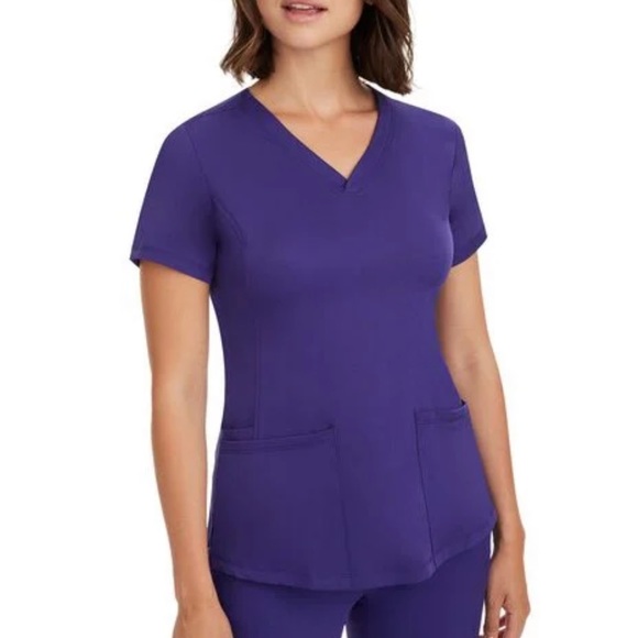 NWOT Purple Label Scrub Top - Picture 1 of 11